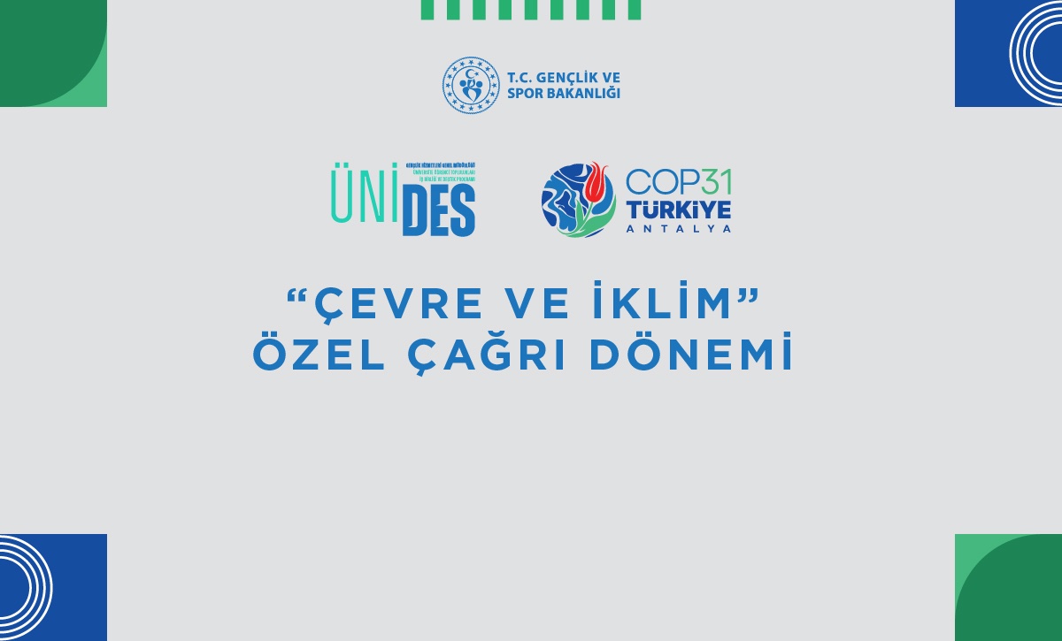 Matematik Bölümümüzden ÜNİDES COP31 “Çevre ve İklim” Özel Çağrısında Proje Başarısı